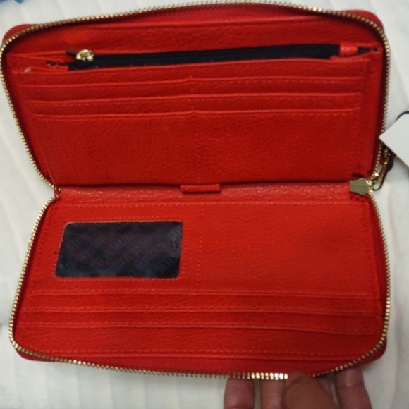 NWT Steven Madden Red zipper wallet - Picture 6 of 6